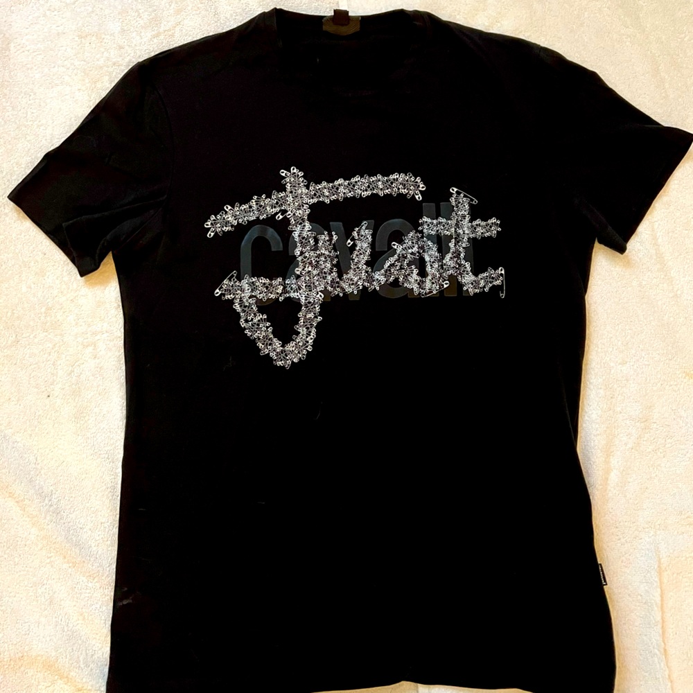 Just Cavalli black graphic tee